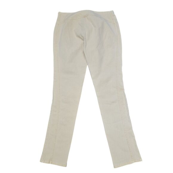 Sundance Womens Tan Skinny Pants Size 4 Lagenlook Bohemian Seam Detail - Picture 2 of 10